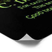 Poster Jour de la Saint Patrick Irish Main Heart Shamrock (Coin)