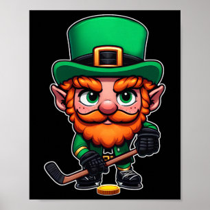 Poster Jour de la Saint Patrick Irlandais Leprechaun Jock