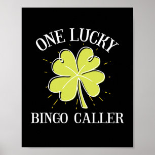 Poster Jour de la Saint Patrick Lucky Bingo Caller Cadeau