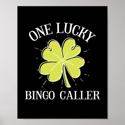 Poster Jour de la Saint Patrick Lucky Bingo Caller Cadeau (Devant)