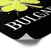 Poster Jour de la Saint Patrick Lucky cadeau bulgare (Coin)