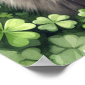 Poster Jour de la Saint Patrick noir de Poméranie (Coin)