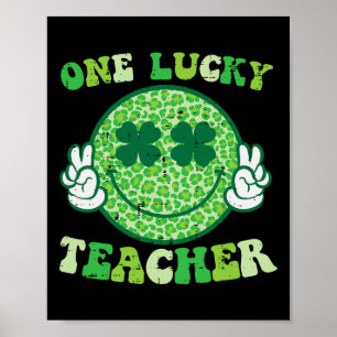 Poster Jour de la Saint-Patrick Prof de chance Sourire Pa