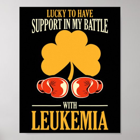 Poster Jour de la Saint Patrick quatre feuilles de fermet (Devant)