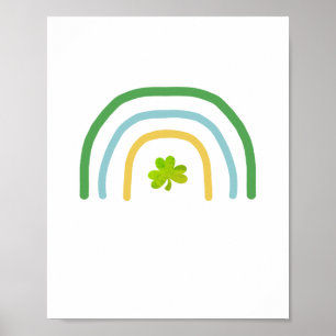 Poster Jour de la Saint Patrick Rainbow irlandais