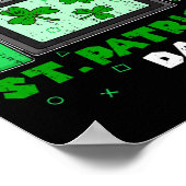 Poster Jour de la Saint Patrick Shamrock de contrôleur de (Coin)
