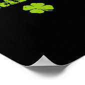Poster Jour de la Saint Patrick Shamrock de la fierté irl (Coin)