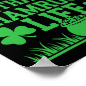 Poster Jour de la Saint Patrick Shamrock irlandais Shenan (Coin)