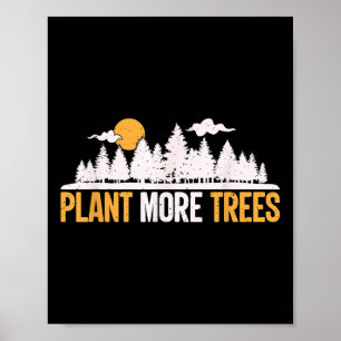 Poster Jour de la Terre - Plantez plus d'arbres Câlin d'a