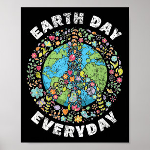 Poster Jour de la Terre tous les jours Jour de la Terre