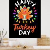 Poster Jour de la Turquie au bon thanksgiving (Cuisine)