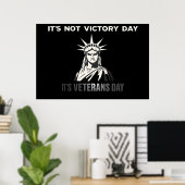 Poster Jour de la victoire - Conception de l'énoncé de la (Bureau à domicile)
