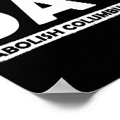 Poster Jour de l'abolition de Columbus Journée des peuple (Coin)