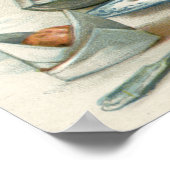 Poster Jour de l'Action de grâceUne Turquie habillée pour (Coin)