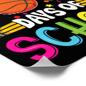 Poster Jour De L'École Enseignants Enfants Joyeux 100 Jou (Coin)