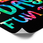 Poster Jour de l'école Fun Tie Dye Field Day 2022 Teache (Coin)