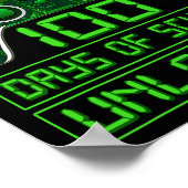 Poster Jour De L'École Garçons Niveau 100 Jours De Déverr (Coin)