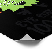 Poster Jour De L'École Monster Garçons Enfants Oeil Survé (Coin)