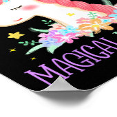 Poster Jour De L'École Unicorne 100 Jours Magique Apprent (Coin)