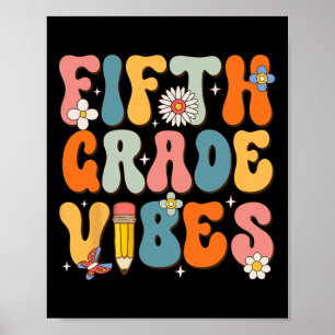Poster Jour De L'École Vibes De Cinquième Année Retour À