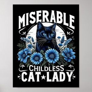 Poster Jour de l'élection Chat Dames Misérable Chat Enfan
