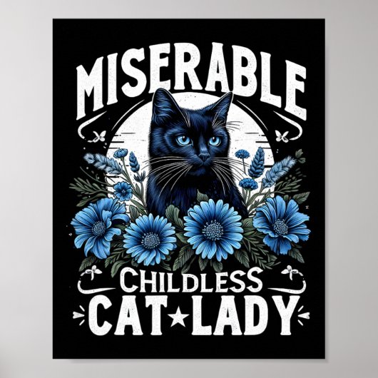 Poster Jour de l'élection Chat Dames Misérable Chat Enfan (Devant)