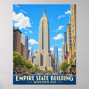 Poster Jour de l'Empire State Building dans le Midtown