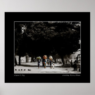 Poster Jour de lessive à Accra Ghana
