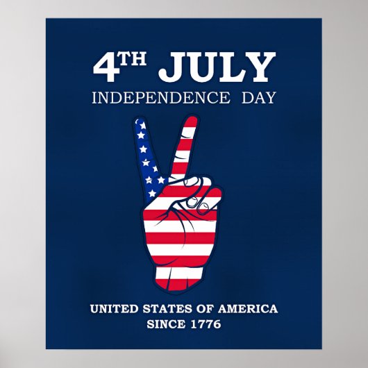 Poster Jour de l'Indépendance, 4 juillet, (Devant)