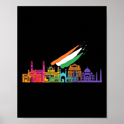 Poster Jour de l'Indépendance Graphisme Tee - shirts Aime (Devant)
