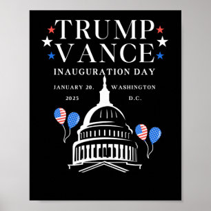 Poster Jour de l'investiture de Trump Vance