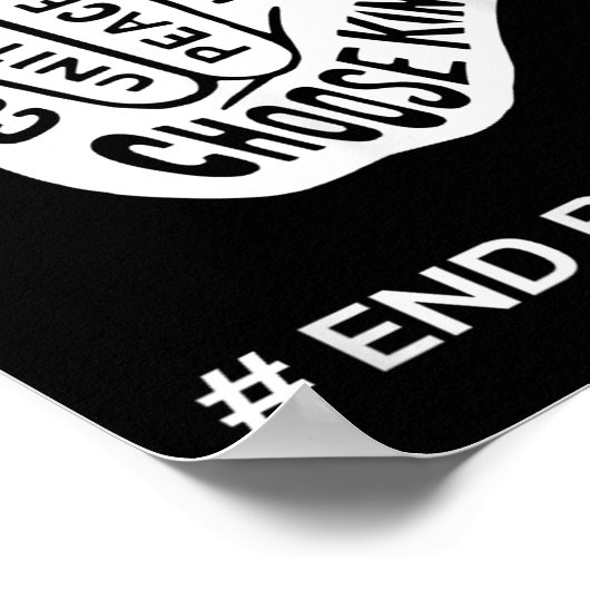 Poster Jour de l'unité Anti-Amour Enseignement Signal de (Coin)