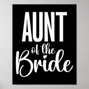 Poster Jour De Mariage Tante De Mariée Premium