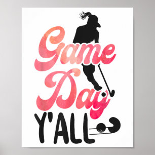 Poster Jour de match de hockey sur gazon les amis
