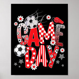 Poster Jour de match Football mignon Jour de match Footba