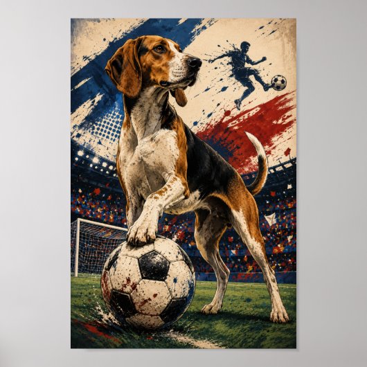 Poster Jour de match pour l'American Foxhound (Devant)