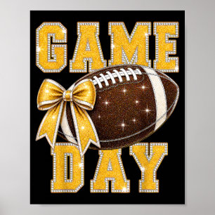 Poster Jour de match Saison de football Maman de football