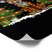 Poster Jour de Noël Arbre clair Chien sauvage africain Sa (Coin)