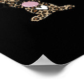 Poster Jour de Pâques de Lapin Léopard Feu de Bulle (Coin)