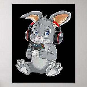Poster Jour de Pâques Oeuf lapin Amusant Garçons Filles E