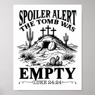 Poster Jour de Pâques Religieux Christian Spoiler Alerte
