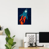 Poster Jour de Rocket Postcard (Bureau à domicile)