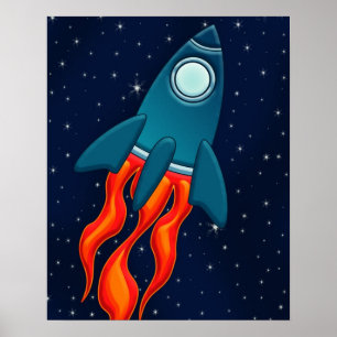 Poster Jour de Rocket Postcard