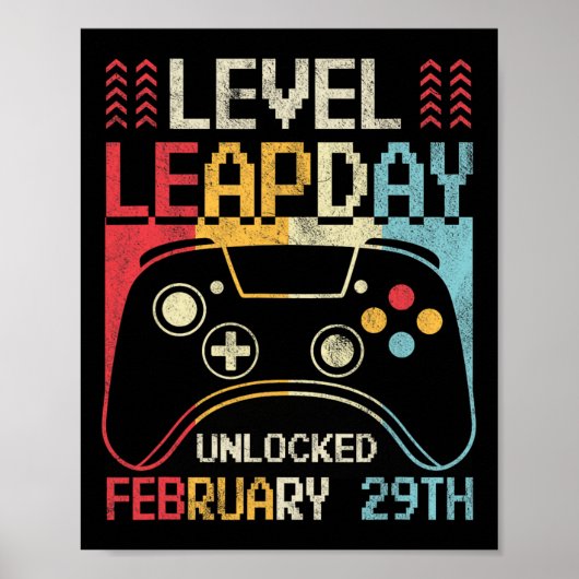 Poster Jour de saut de niveau Déverrouillé jeu de contrôl (Devant)