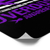 Poster Jour de sensibilisation à la surdose États-Unis Dr (Coin)