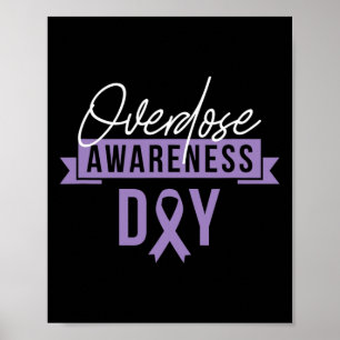 Poster Jour de sensibilisation à la surdose Récupération