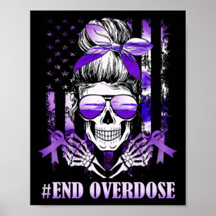 Poster Jour de sensibilisation à l'overdose États-Unis Dr