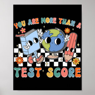 Poster Jour De Test À L'École Vous Êtes Plus Qu'Un Test S