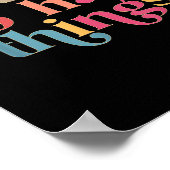 Poster Jour de test de chemise enseignant peut dur (Coin)