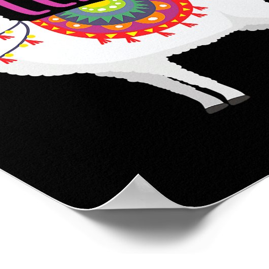 Poster Jour de test de démarrage Aucun problème Llama Tes (Coin)